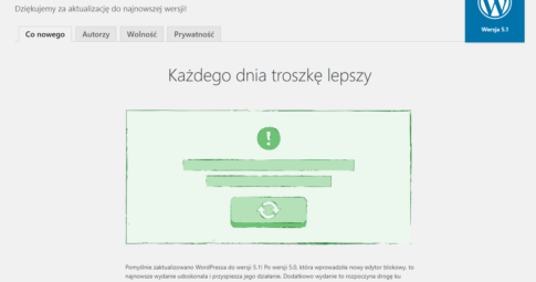 WordPress 5.1 już dostępny – co się zmieniło?